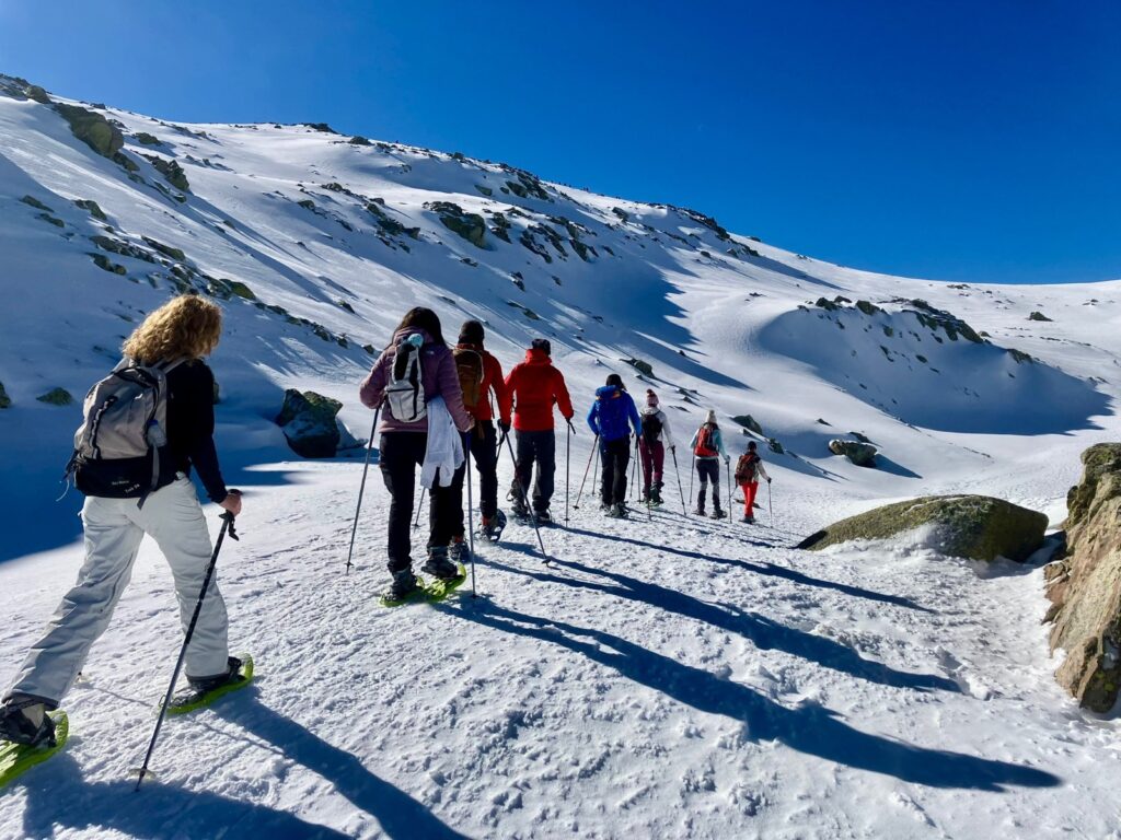 raquetas de nieve en morezon